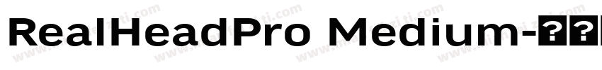 RealHeadPro Medium字体转换